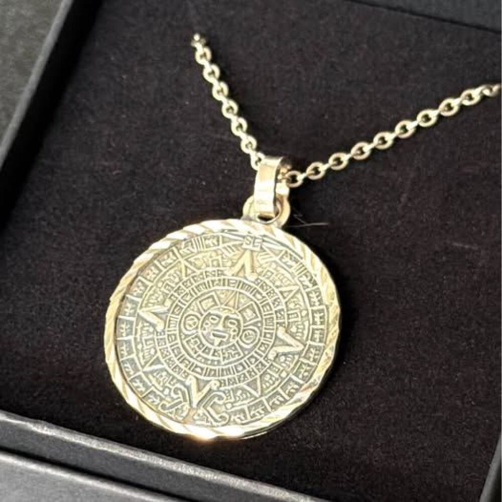 950 Mexico Mayan Aztec Pendant Necklace 30inch